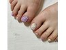【足元に癒やしを♪】フット☆アートネイル4本 ¥9400→¥8000
