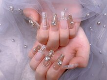 スノーネイルサロン 新宿店(Snow nail salon)/ベージュ韓国チェック