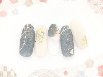 ネイルパティオ 浦和店(nail patio)/お正月&成人式ネイル ¥9,980