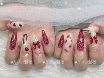 エムプラスネイル 新宿(M+Nail)/バレンタインネイル