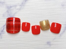 シンプルフットネイル