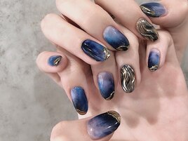 purpleBlue nail