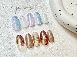 紫陽花 ニュアンス ネイル