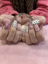 チェリーブロッサム(A CHERRY BLOSSOM)/ドット柄にリボンパーツ