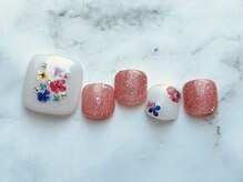 銀座ボニー 旭川店/春ネイル/花