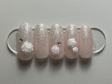 ジョアネイル(JOA Nail)/バラ/ラメグラデーション/春