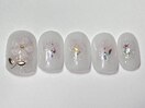 ラメチークお花ぷっくり¥6500