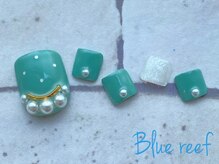 ネイルアンドまつげエクステ ブルーリーフ 四谷三丁目店(Blue Reef)/フット☆パールネイル