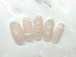 フレンチ×リボン