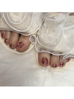 シードットネイル(Cee.nail)/pink×mirror☆。