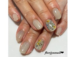 ドライフラワーnail