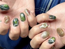 マグネットおしゃれメンズネイル