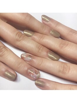 ニュアンスふんわりネイル