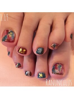 ラナンキュラス(Ranunculus)/秋カラー☆個性派フット