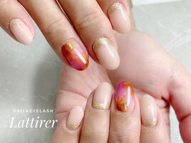 秋色ニュアンスネイル