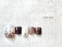 ルークネイル 恵比寿店(LUKE NAIL)/ホログラムグラデーション　春