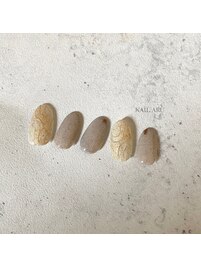 ゴールドベージュニュアンス☆