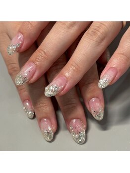 ザ バーム 船橋店(THE BALM)/韓国っぽネイル/ラメグラネイル