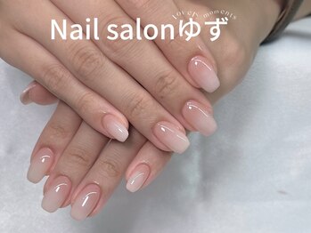 ゆず/グラテーションネイル