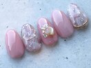 サンプルデザイン/大理石ネイル