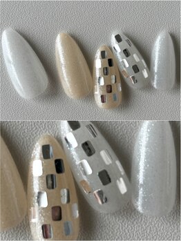 キラキラ市松模様