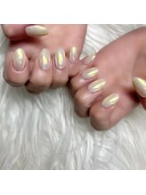 ビースタイル(B-style)/【ネイル】パステルにオーロラ