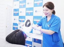 LBSホワイトニング 銀座店/ライトはスタッフにお任せ♪