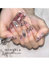 モナールアンド(MONNAL&)/フラッシュネイル☆レオパード柄