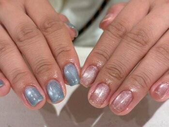 チャーム(charmu.)/ちぐはぐマグネットネイル