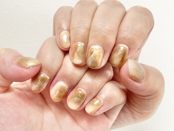 秋色ニュアンスネイル