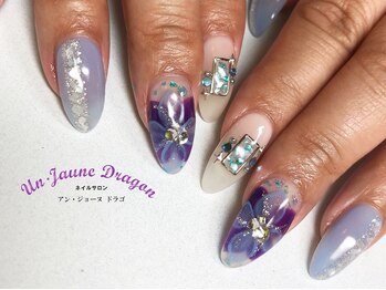 アン ジョーヌドラゴ/クリアカラー☆フラワーネイル