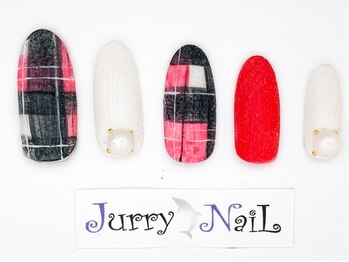 ジュリーネイル 所沢店/チェックネイル