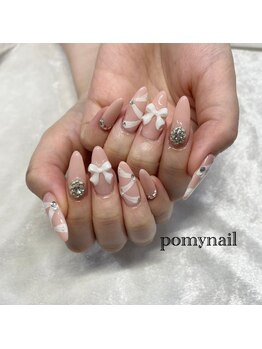 ポミーネイル 新宿西口店(pomy nail)/リボンネイル