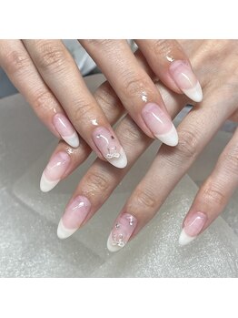 アイリッシュネイル 久屋大通店(Irish Nail)/シアーホワイトフレンチ