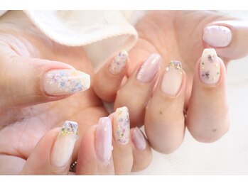 ディーエムジーネイル(DMG nail)/梅雨にピッタリ!紫陽花ネイル