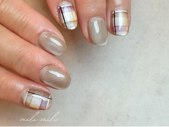 ミリ ミリ(mili mili)/チェックネイル