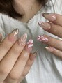 ベストネイル 渋谷109前店(Best Nail) 立体感の花と貝殻、風もハワイの香りになる