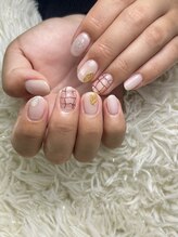 アートネイル ギャラリー(Art nail Gallery)/大人可愛いチェックネイル