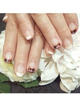 ネイルサロン コットンウィード(Nail Salon COTTON WEED)/チェック柄ネイル