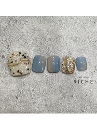 フレークフットネイル