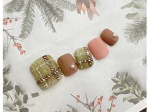 ネイルサロン&スクール ジーナ(GINA)/凸凹チェックネイル