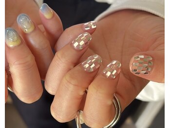 フリーズネイル 三宮店(FREE'S nail)/アシンメトリーニュアンス