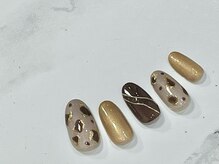 ラグウナ(Laguna)/レオパードの秋ネイル