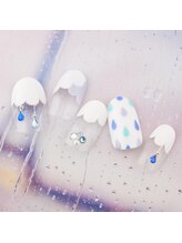 ラ カゼッタ(La casetta)/雨フレンチネイル