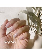 レリーズ ネイル(Lelys nail)/ワンカラー、砂糖ネイル