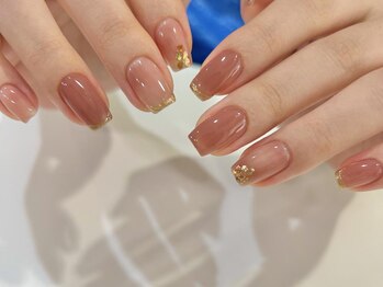 アイネイルズ 渋谷店(I nails)/【Karin.m】ピンク×ゴールド