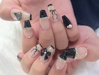 ネイルサロン マリポーサ(Nail Salon MARIPOSA)の写真/【持ち込みデザインが人気】フルオーダーデザイン¥5000☆ご要望に合わせて理想的なデザインに仕上げます★