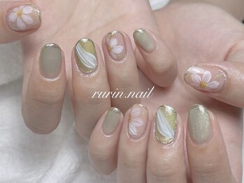 ルリン(Rurin)/お花ネイル