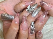 アンドハッピー(AND Happy)/ギラギラデザインネイル