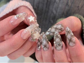 シェリーラメール 原宿店(cherie la mer)/チェックネイル